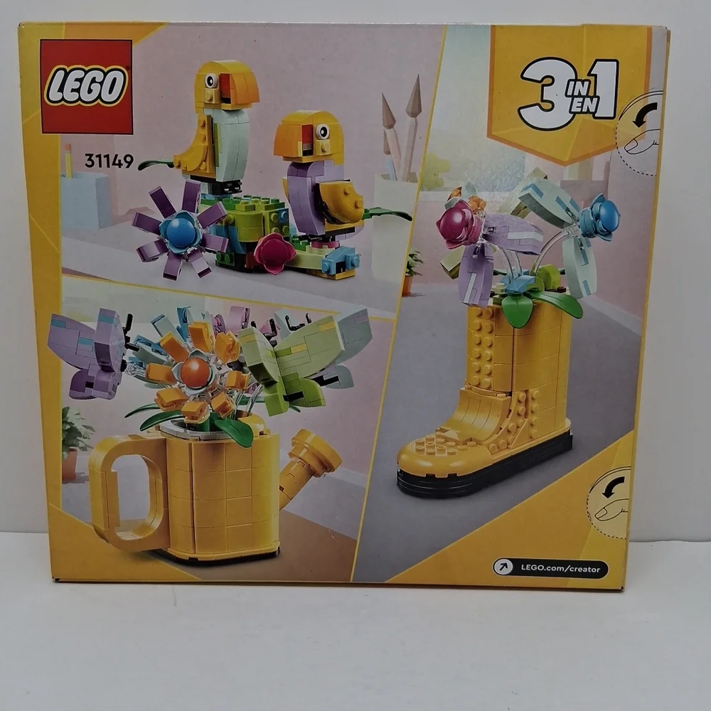 LEGO Creator 3in1 Flowers in Watering Can 31149 Building Set 420 Pcs New